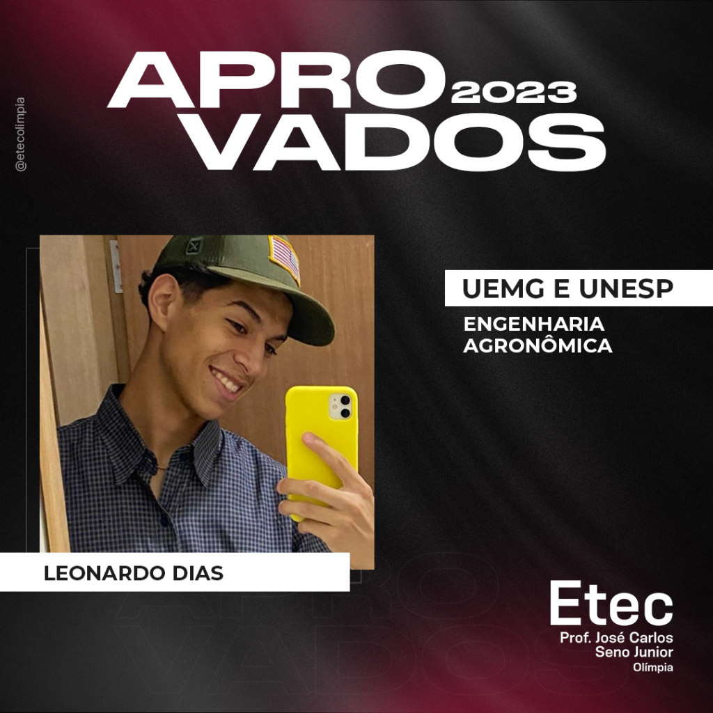 EDITAL VAGAS REMANESCENTES: INSCRIÇÕES DE 30/03 A 14/04/22 PARA INGRESSAR  NO 2º ANO (Período Integral) – Etec Prof. José Carlos Seno Júnior